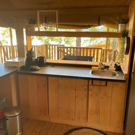 Tente Chauffe Avec Piscine Lagon Luxury tent Vallon-Pont-d'Arc