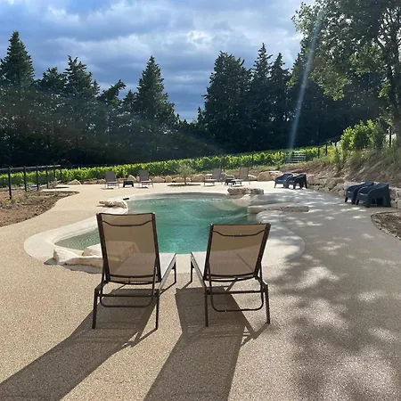 Luxury tent Tente Chauffe Avec Piscine Lagon Vallon-Pont-d'Arc